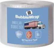 Bubble Cushioning Wrap Padding Roll 12" Wide 3/16" Perf 12" 90ft - Made in USA