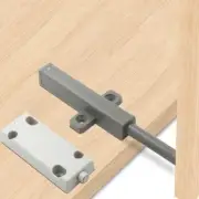 Sleek and Handle Kitchen Cabinets with Push to Open Magnetic Door Catch