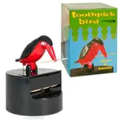 Boxed Toothpick Dispenser Bird By Archie McPhee - Barware Man Cave Tiki Gift