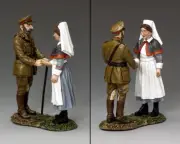 KING & COUNTRY FIRST WAR FW174 WW1 BRITISH ROYAL HOSPITAL VISIT MIB