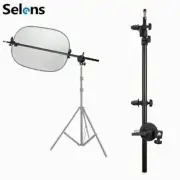 Photo Studio 5in1 Light Reflector Diffuser & Flash Stand Tripod Arm Bracket Kit