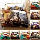 3D Godzilla Wars King Kong Series Digital Printed Duvet Cover Pillowcase Bedding