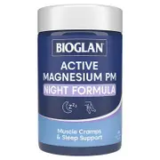 Bioglan Active Magnesium PM 60 Tablets for Muscle Cramps & Sleep Support