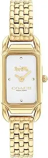 [COACH] Cadie IP Thin Gold Steel Silver White Dial Women's Watch