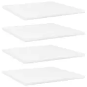 NNEVL Bookshelf Boards 4 pcs White 40x40x1.5 cm Chipboard