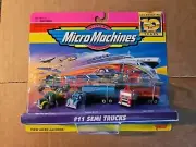 Micro Machines #11 Semi Trucks (Galoob 1996) MOC - Unopened
