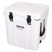 Insulated Portable Cooler, 31 L, Holds 35 Cans, Ice Retention Hard Cooler with Heavy Duty Handle, Ice Chest Lunch Box for Camping, Beach, Picnic, Travel, Outdoor, Keeps Ice for up to 6