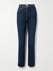 [AGOLDE] AGOLDE - Freya High-rise Slim-leg Organic Jeans - Dark denim - 26 26 Blue