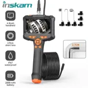 4.3 Inch IPS Screen Endoscope Camera HD 1080P Borescope Checking Car Sewer
