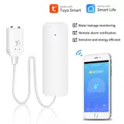 Tuya Zigbee Water Leakage Sensor Water Overflow Level Detector Security Sound Al