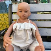 30" Already Finished Reborn Baby Toddler Doll Realistic No Hair Handmade Gifts