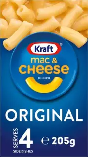 Kraft Mac & Cheese Original Pasta Macaroni Cheese Pasta Sauce Quick Meal 205G