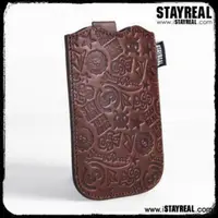 在飛比找蝦皮購物優惠-STAYREAL 印刻真皮保護套 可當悠遊卡套