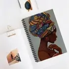 Divine Melanin Soul (Black Woman Colorful Pattern)- Spiral Notebook (Ruled Line)
