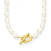 Buy Fluid Pearl Necklace in Gold by Thomas Sabo online - THOMAS SABO Australia