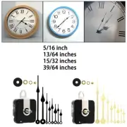 Replacement DIY Clock Movement Kit with 8Pcs Hands Repair Parts for Three