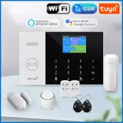 GSM Home Security Alarm System for Tuya SmartHome WiFi Burglar Alarm Works Alexa