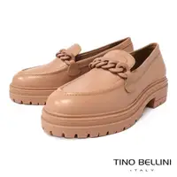 在飛比找momo購物網優惠-【TINO BELLINI 貝里尼】巴西進口厚底鎖鍊樂福鞋F