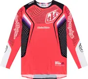 Troy Lee Designs SE Ultra Optic Motocross Jersey, black-white-pink, Size S for Men Black White Pink