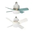 Socket Fan Light LED Ceiling Fan Light for Office Living Room Dormitory