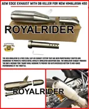 "AEW EDGE EXHAUST WITH DB KILLER" FIT FOR ROYAL ENFIELD NEW HIMALAYAN 450 (for: Royal Enfield)