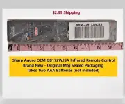 Brand New OEM Sharp AQUOS GB172WJSA Infrared Remote TV Control RRMCGB172WJSA