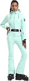 [GSOU SNOW] Ski Suit Women One Piece Jumpsuit Snowsuit adult Slim Winter Waterproof Windproof Outdoor Sports Warm