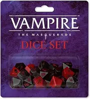 Renegade Games Studio Vampire: The Masquerade Dice Set - for Vampire: The Masquerade Roleplaying Game, Multicolour