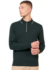 [Ben Sherman] Tipped Merino Polo in Green