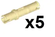 LEGO 5 New Tan Technic Pin 3L without Friction Ridges Pieces TN03