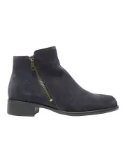 [Wide Steps] Lorenzo Boots in Navy Suede Leather