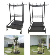 Garden Tool Organizer with Hooks Home Outdoor Heavy Duty Garage Storage Holder