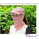 【Decoy】美式英文＊防曬網紗口面罩可拆透氣遮陽帽/ 粉