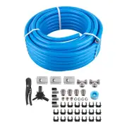 Compressed Air Line System Master Shop Piping Kit Bendable Tubing 3/4 inch Blue