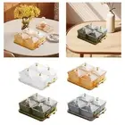 Divided Serving Dishes Multifunctional Food Storage Box Modern Dried Fruit Plate