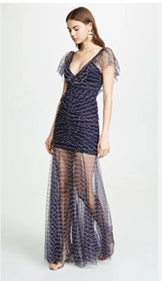 Alice McCall Venus Maxi Gown Indigo size S NWT