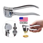 Stainless Steel Garlic Press Crusher Smasher Mincer Manual Kitchen Tool