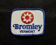 BROMLEY Vintage Ski Patch VERMONT Skiing Resort Souvenir Travel