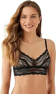 [b.tempt'd] womens 910182 Lace Kiss Bralette Solid Bra - Off-white - Medium