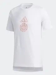ADIDAS JAMES HARDEN HALO BASKETBALL TEE SHORT SLEEVE WHITE T-SHIRT A12