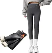 [ZPLxi] Thermal Fleece Lined Leggings Women High Waisted Winter Soft Yoga Pants Stretchy Warm Sherpa Thick Cashmere Thermo Compression Pants