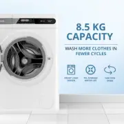 CHIQ 8.5kg Front Loader Washing Machine White