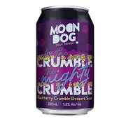 Moon Dog In the Crumble, the Mighty Crumble Blackberry Crumble Dessert Sour Ale 330ml Can