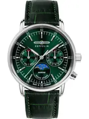 Zeppelin 86354 Green Leather Womens Watch