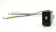 AMGHCGTEEW Car LED Light Daytime Running Light Power Push Button Rear Diff Switch Front Fog Refitted Switch with Wire Fit for Isuzu KV100 700P(Radar)