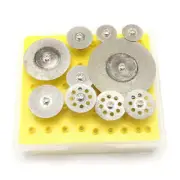 10Pcs Mini Diamond Cutting Wheel Saw Blade Cut Off Disc For Dremel Rotary Tool