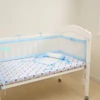 在飛比找樂天市場購物網優惠-【新品】可夏季嬰兒三明治床圍3D網眼防撞透氣寶寶床圍兒童床圍
