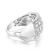 Sterling Silver 0.95 Carat Diamond Channel Set Ring