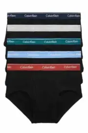 NWT. Calvin Klein. 5 Pack. 100% Cotton Classic Briefs. Multicolor. MRSP. $64.50
