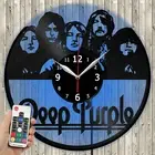 LED Clock Deep Purple LED Light Vinyl Record Wall Clock LED Wall Clock 2243
